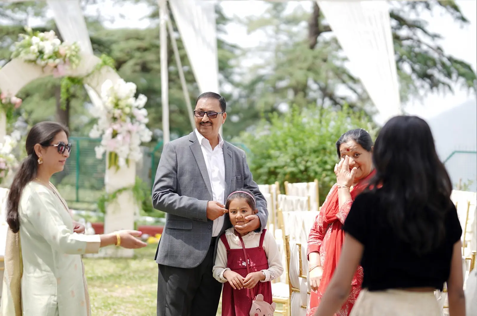 Candid engagement ceremony moment captured beautifully