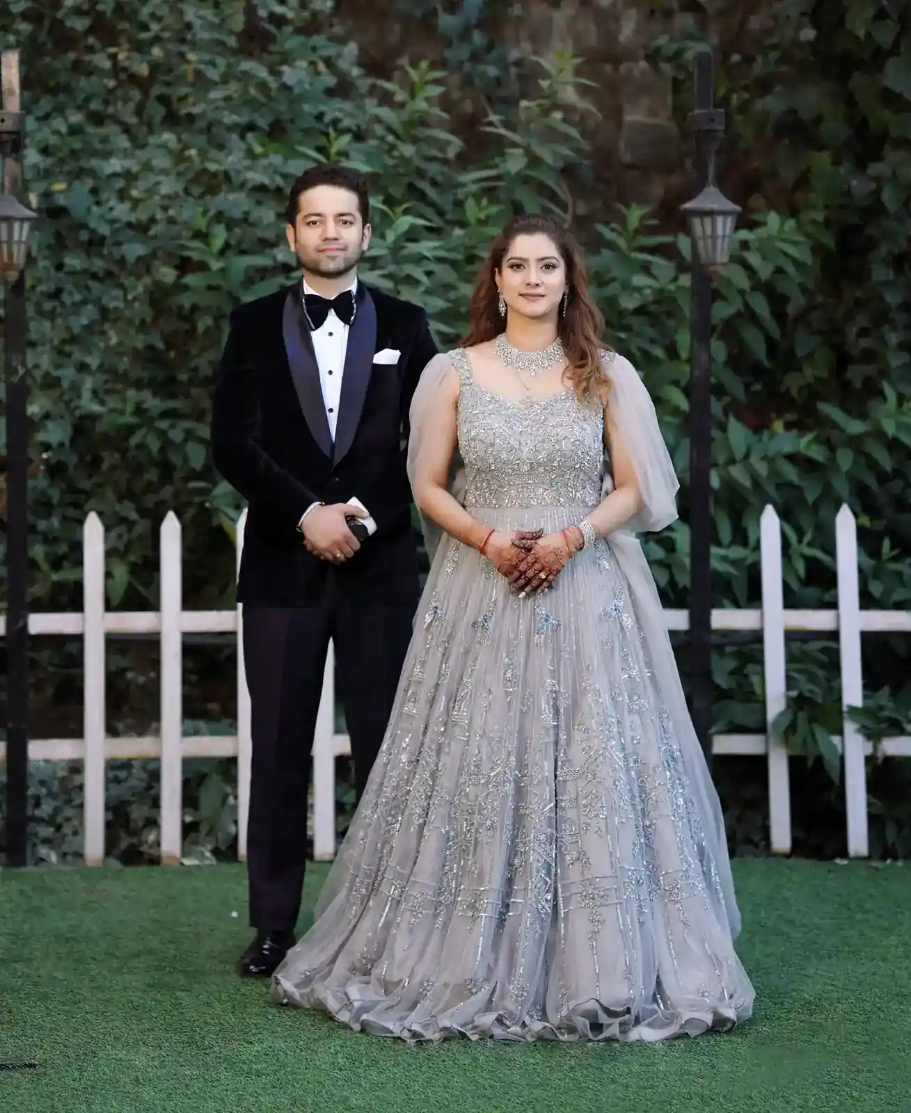 Engagement couple sharing a happy moment.